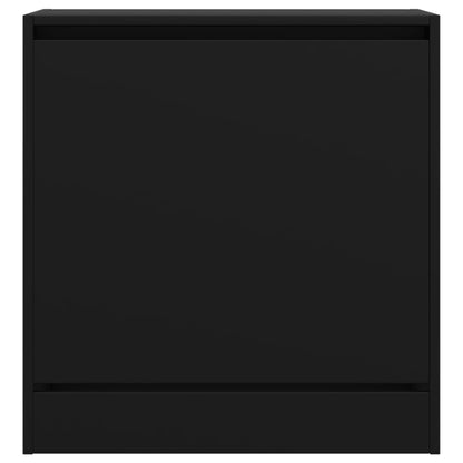 Shoe Cabinet | Black | Engineered wood | Compact | Shoe Cabinet