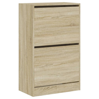 Shoe Cabinet Sonoma Oak 60x34x96,5 cm Engineered Wood