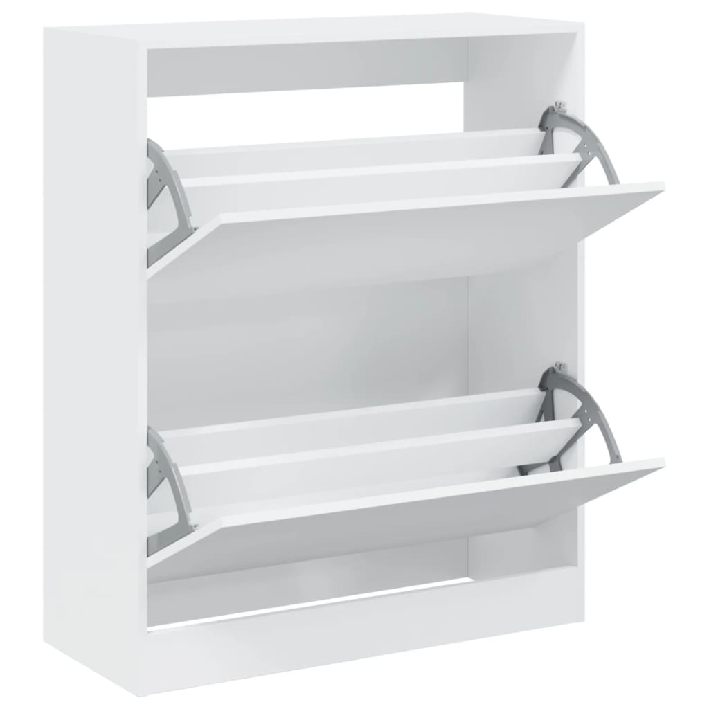 Shoe Cabinet White 80x34x96,5 cm Engineered Wood