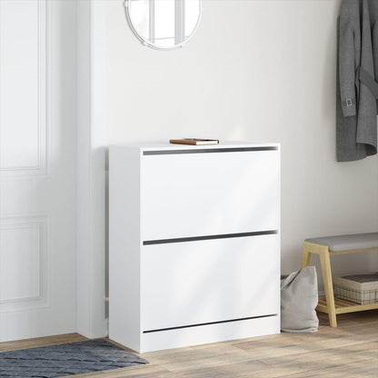 Shoe Cabinet White 80x34x96,5 cm Engineered Wood