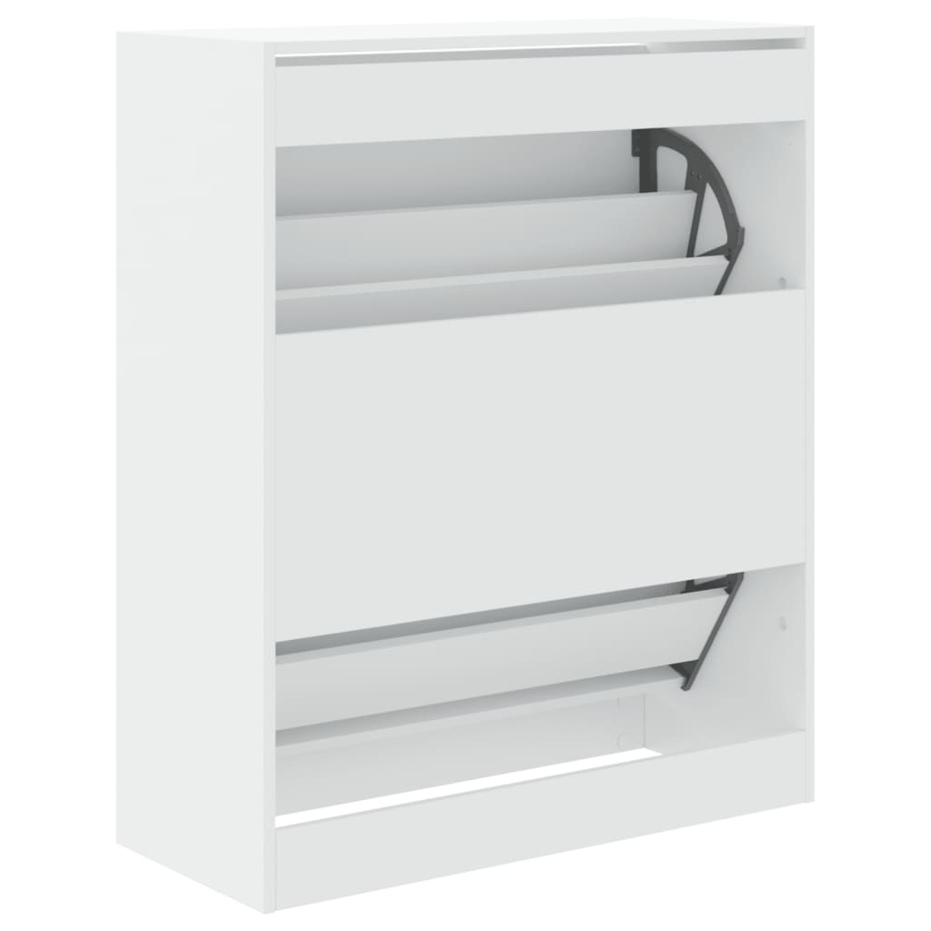 Shoe Cabinet White 80x34x96,5 cm Engineered Wood