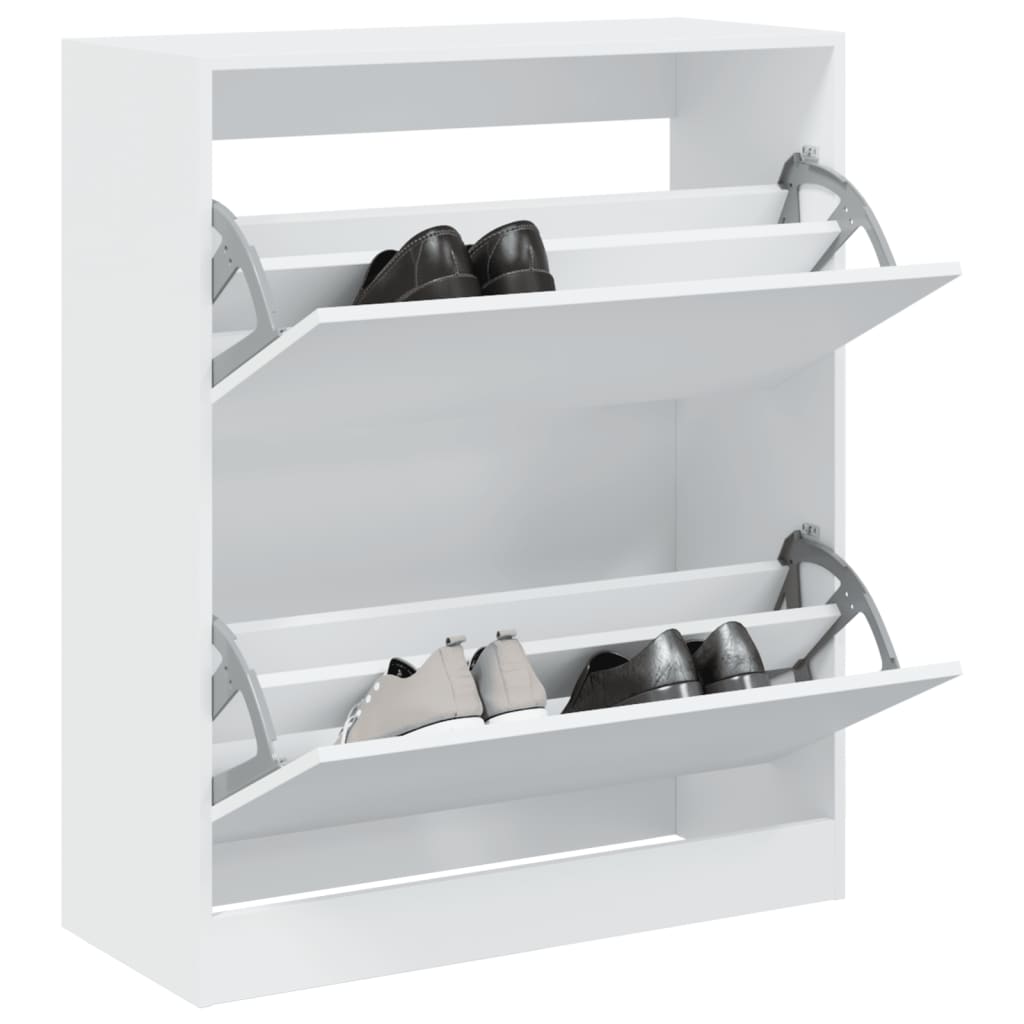 Shoe Cabinet White 80x34x96,5 cm Engineered Wood