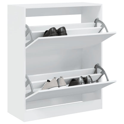 Shoe Cabinet White 80x34x96,5 cm Engineered Wood