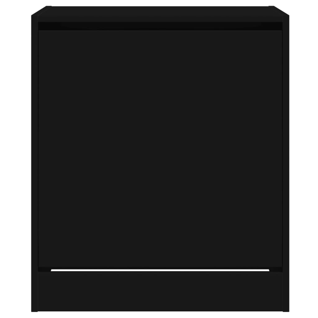 Shoe Cabinet | Black | Engineered wood | Compact | Shoe Cabinet