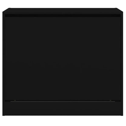 Shoe Cabinet | Black | Engineered wood | Compact | Shoe Cabinet