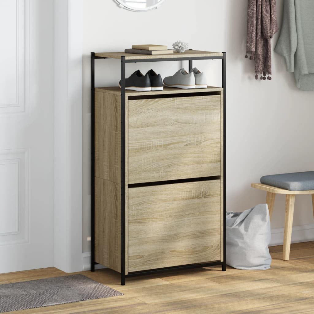 Shoe Cabinet Sonoma Oak N/A