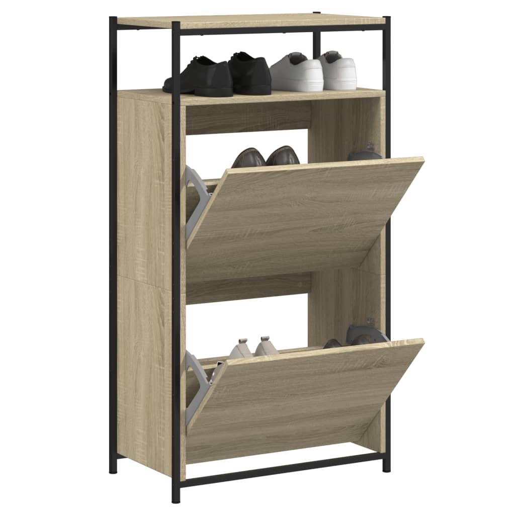 Shoe Cabinet Sonoma Oak N/A