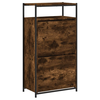 Shoe Cabinet Smoked Oak