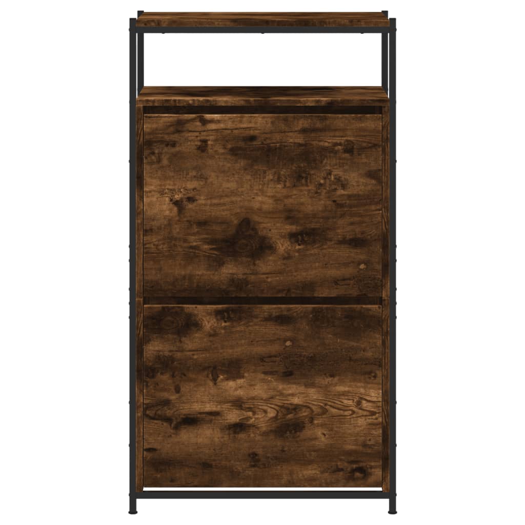 Shoe Cabinet Smoked Oak
