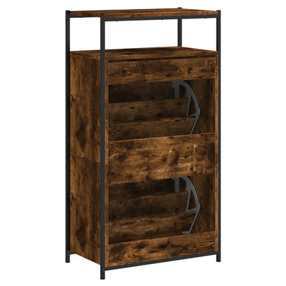 Shoe Cabinet Smoked Oak