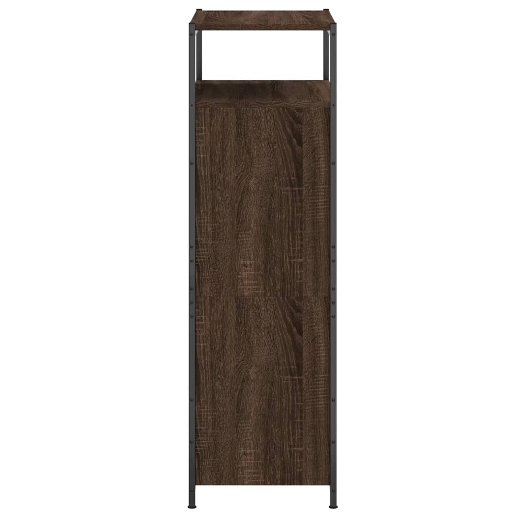 Shoe Cabinet Brown Oak Stores multiple pairs of shoes