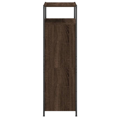 Shoe Cabinet Brown Oak Stores multiple pairs of shoes