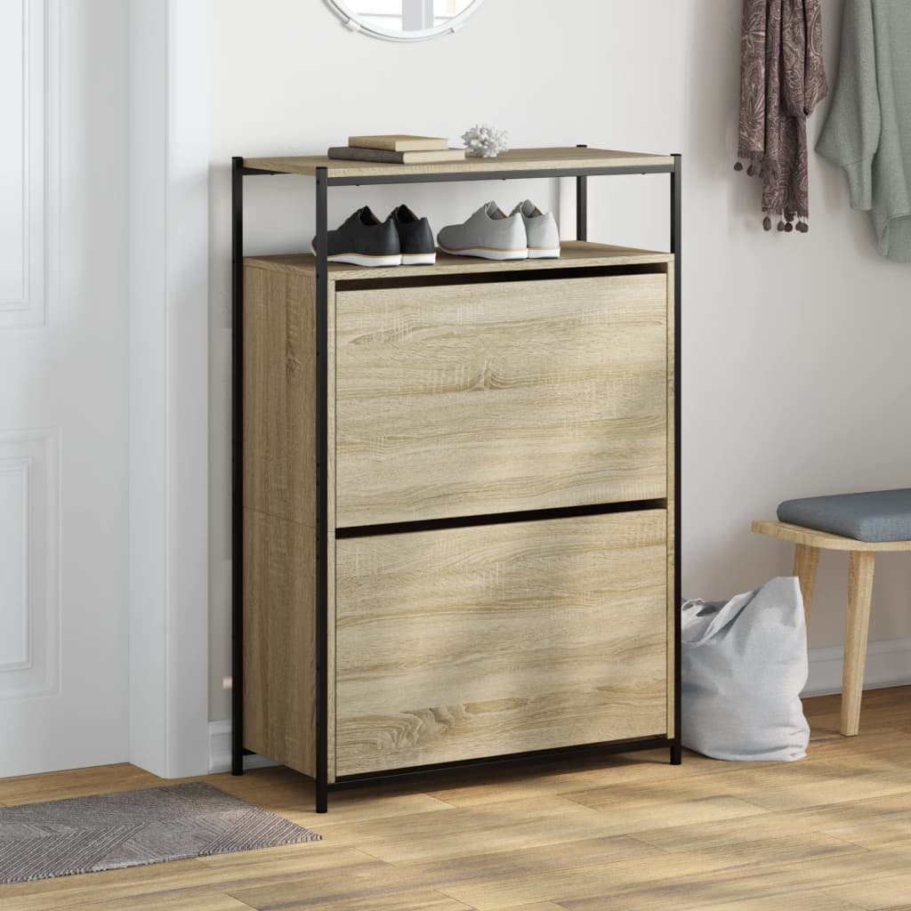 Shoe Cabinet Sonoma Oak 0