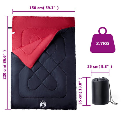 Double Sleeping Bag with Pillows for Adults Camping 3-4 Seasons