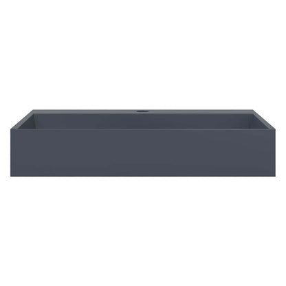 Wash Basin 60x38x11 cm Mineral Cast/Marble Cast Anthracite