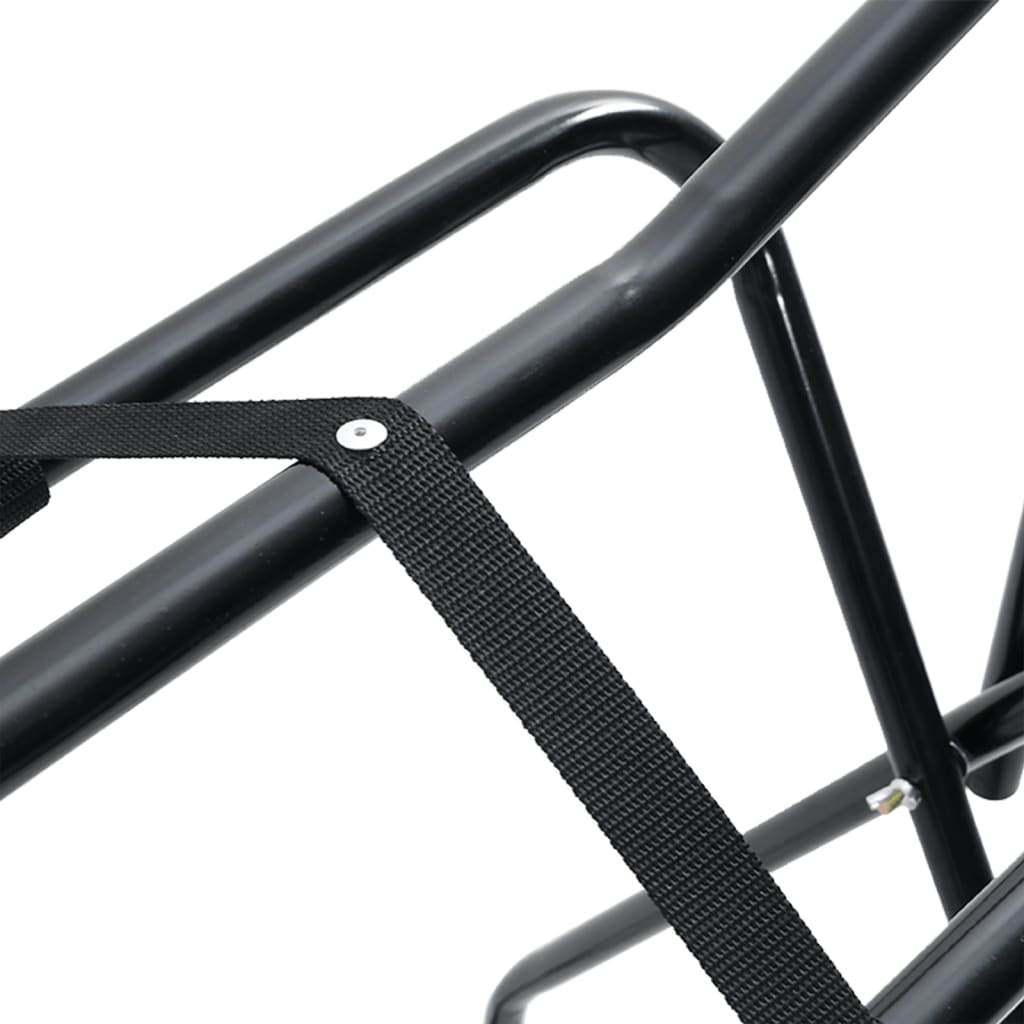 Saddle Rack Foldable Freestanding Black Iron