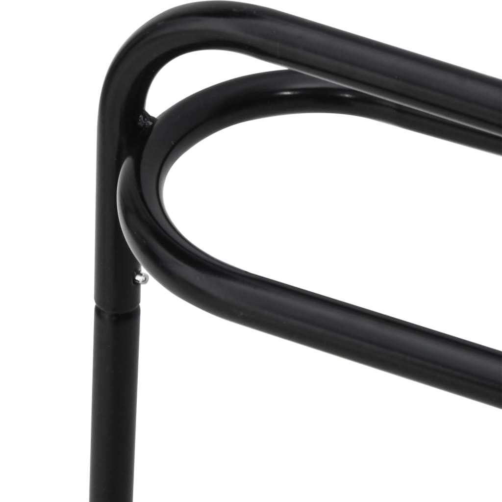 Saddle Rack 3 Legged Freestanding Black Iron