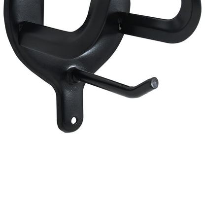 Bridle Racks 3 pcs Wall Mounted Black Iron