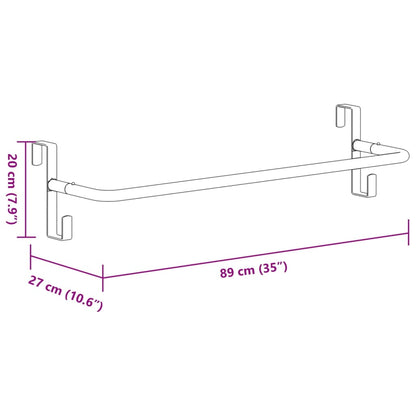 Saddle Pad Rack Black Iron