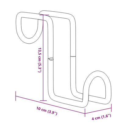 Bridle Hangers 3 pcs Black Steel