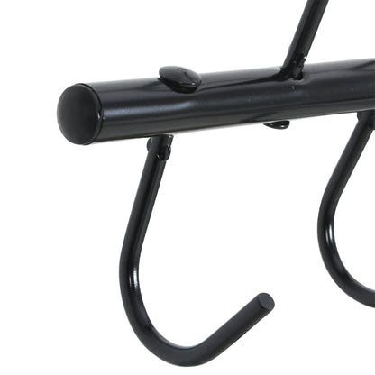 Bridle Hanger with 9 Swivel Hooks Black Steel