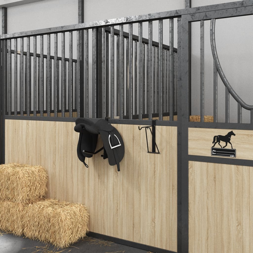 Foldable Saddle Rack Portable Black Steel