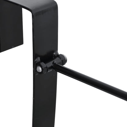 Foldable Saddle Rack Portable Black Steel