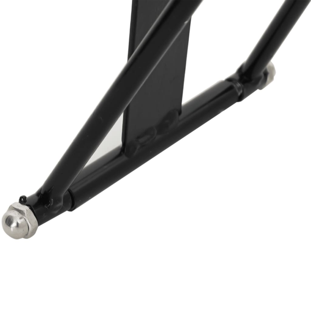 Foldable Saddle Rack Portable Black Steel