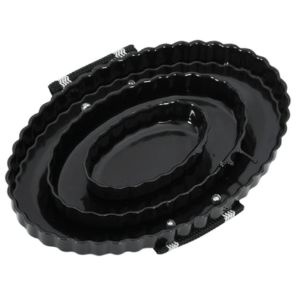 Curry Combs 3 pcs Black Steel