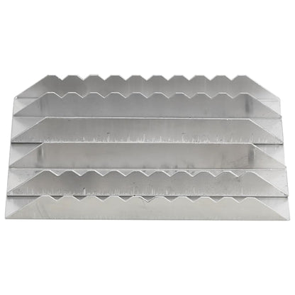 Curry Combs 3 pcs Silver Aluminium