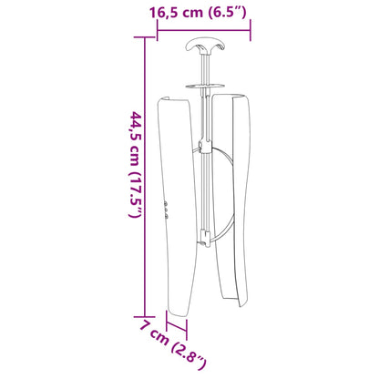 Boot Shapers for Riding Boots 1 Pair Black PP and Steel