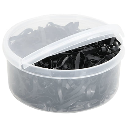Braiding Bands for Horse 500 pcs Black Silicone