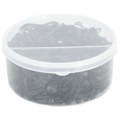 Braiding Bands for Horse 500 pcs Black Silicone