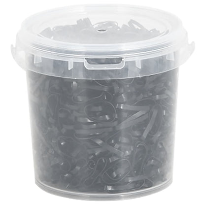 Braiding Bands for Horse 1500 pcs Black Silicone