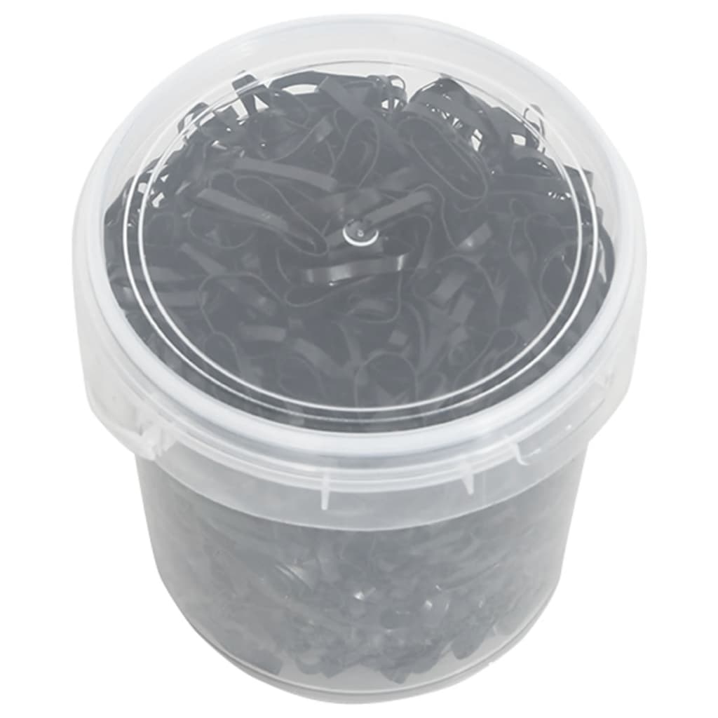 Braiding Bands for Horse 1500 pcs Black Silicone