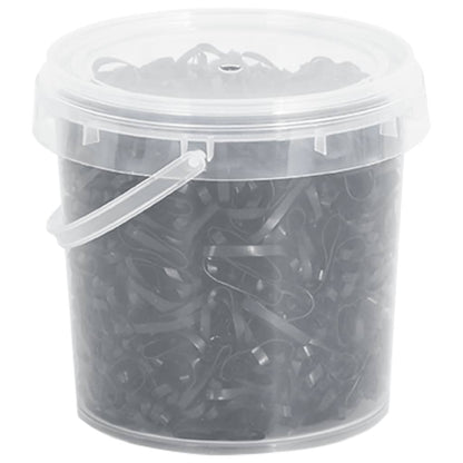 Braiding Bands for Horse 1500 pcs Black Silicone