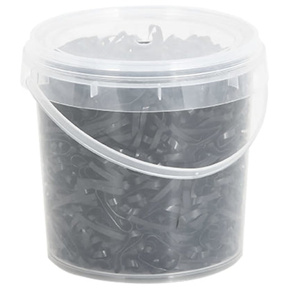 Braiding Bands for Horse 1500 pcs Black Silicone