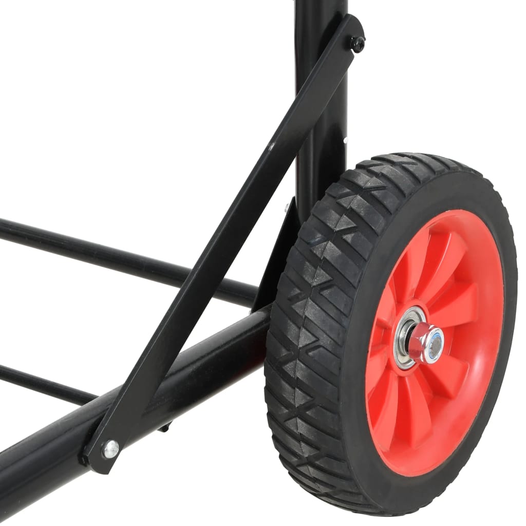 Saddle Trolley Foldable Black Steel