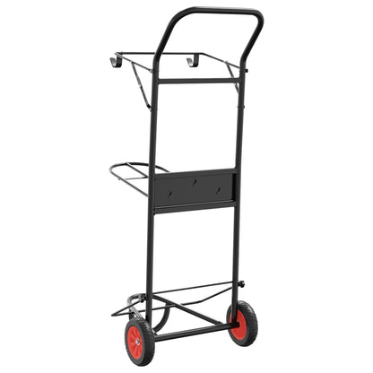 Saddle Trolley Foldable Black Steel
