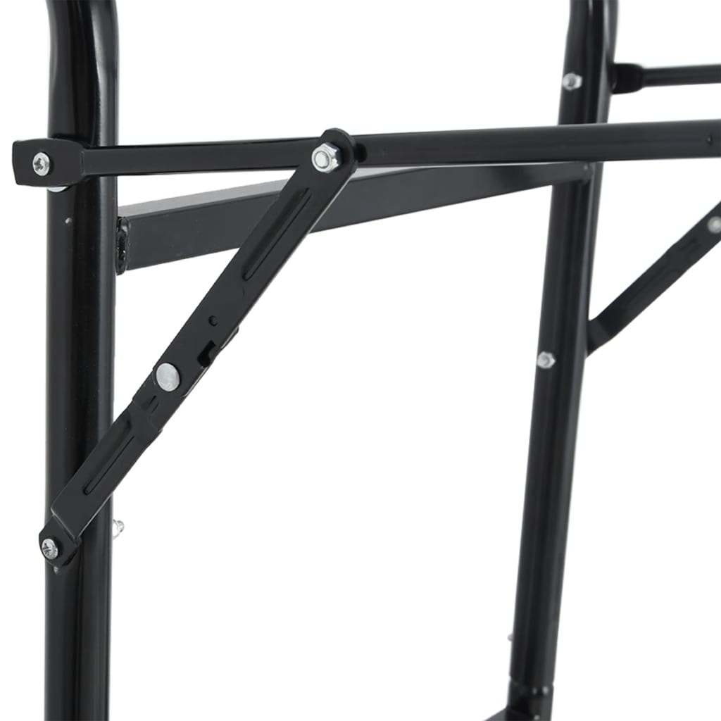 Saddle Trolley Foldable Black Steel