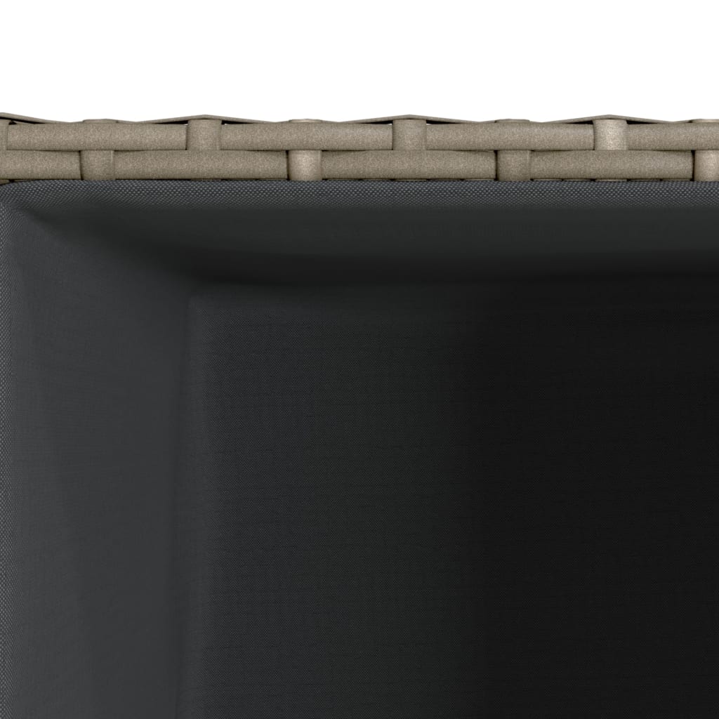 Garden Planter Grey 30x30x60 cm Poly Rattan