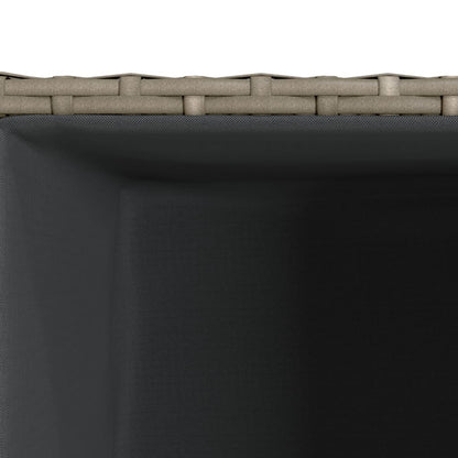 Garden Planter Grey 30x30x60 cm Poly Rattan