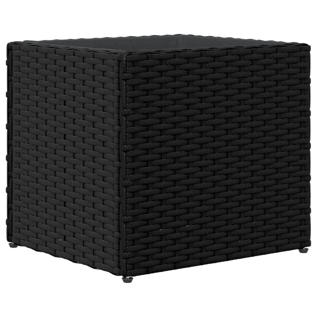 Garden Planter Black 36x30x32 cm Poly Rattan