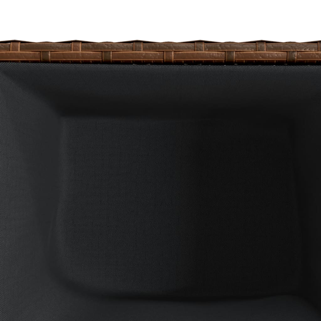 Garden Planter Brown 36x30x32 cm Poly Rattan