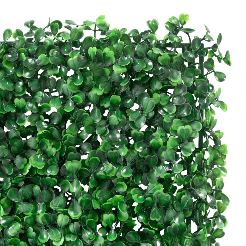 Artificial Shrub Leaf Fence 6 pcs Green 40x60 cm