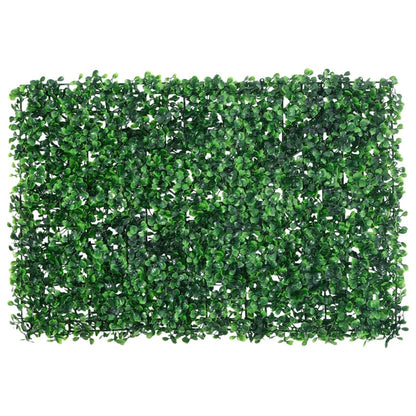 Artificial Shrub Leaf Fence 24 pcs Green 40x60 cm