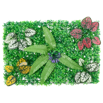 Artificial Plant Fence 24 pcs Green 40x60 cm