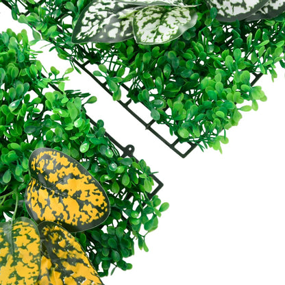 Artificial Plant Fence 24 pcs Green 40x60 cm