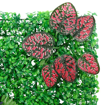 Artificial Plant Fence 24 pcs Green 40x60 cm