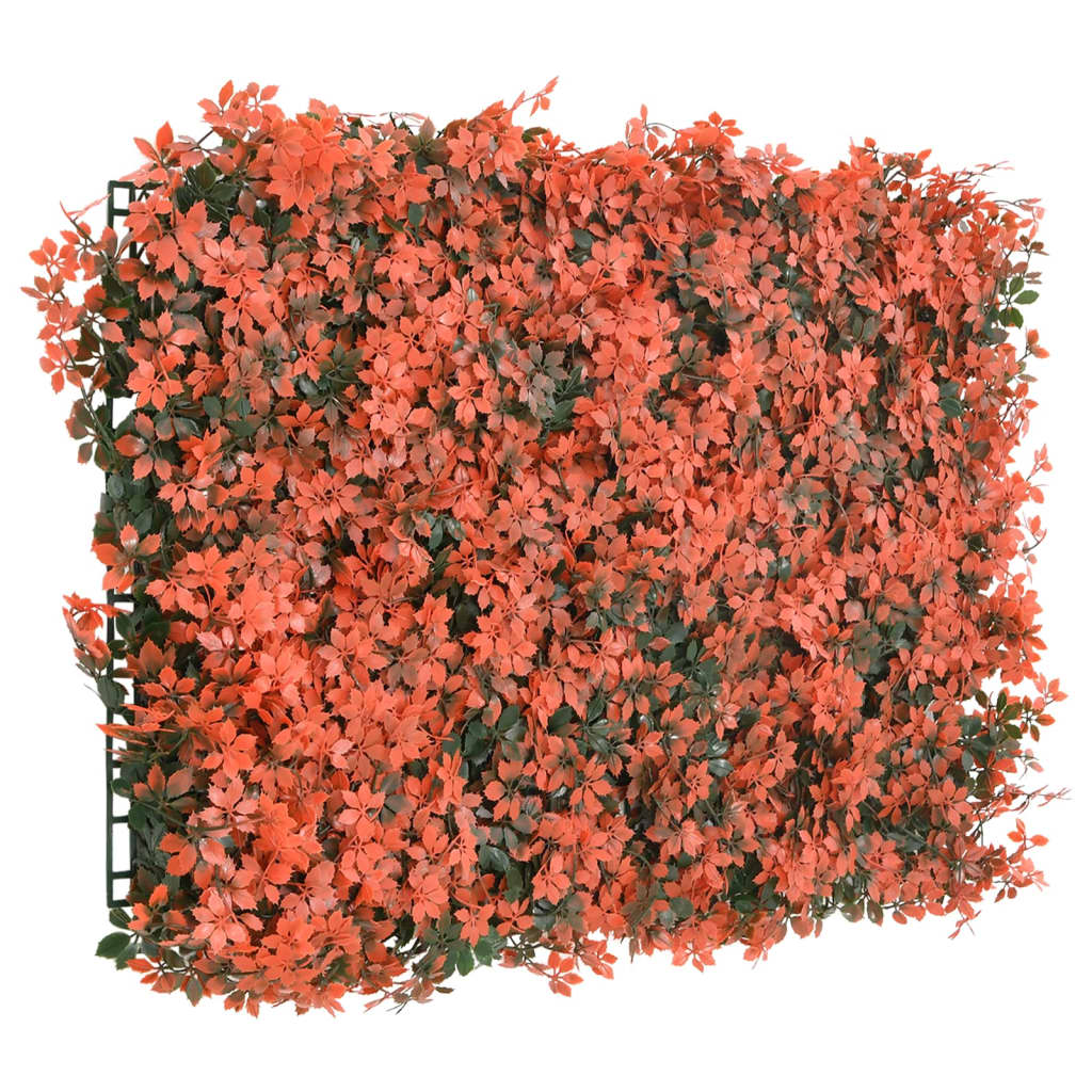 Artificial Maple Leaf Fence 24 pcs Light Red 40x60 cm
